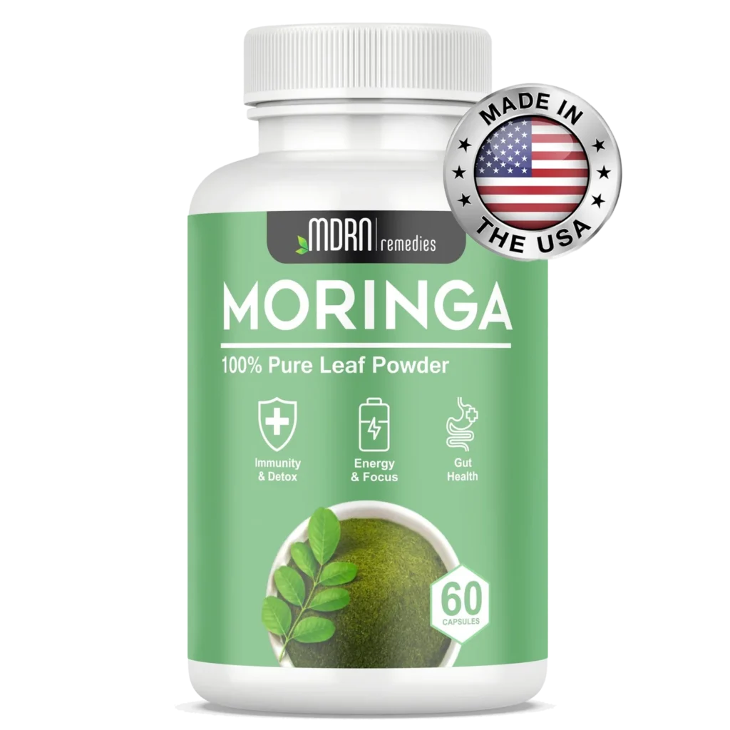 Pure Moringa Supplements bottle